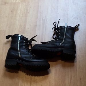 Harley Davidson riding boots.